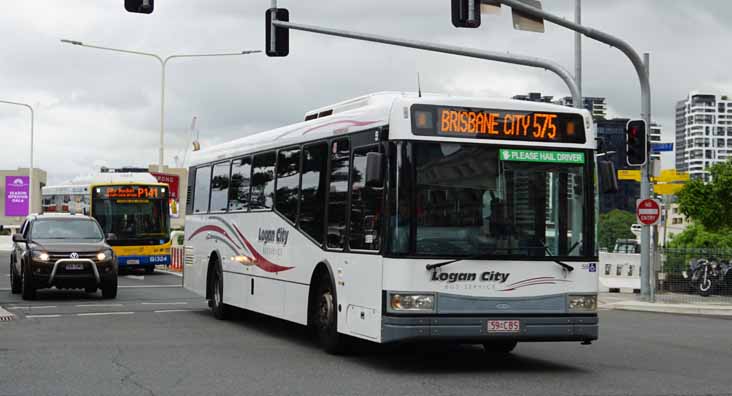 Logan City Volvo B12BLE Bustech VST 59 & Brisbane MAN G1324